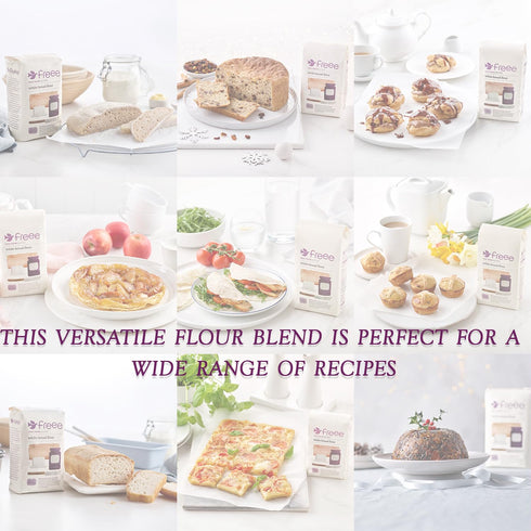 Freee White bread Flour | All Purpose Gluten Free Flour | for Breads & Pastries Baking | Great for Bread Machine | Home Goods Baking Flour | Imported from UK | 35.27 Oz (1kg)