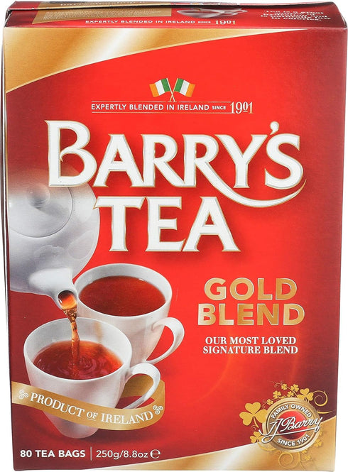 Blue Nile Foods 80 Count, 8.8 (Pack 6) Barrys Gold Blend Tea Bags, Ounce