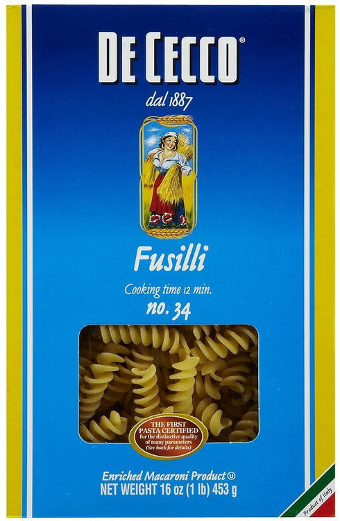 De Cecco Fusilli Boxes - 16 oz