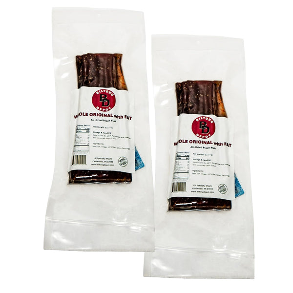 Biltong Depot Original Beef Biltong Slab with Fat 1lb (2 x 8oz