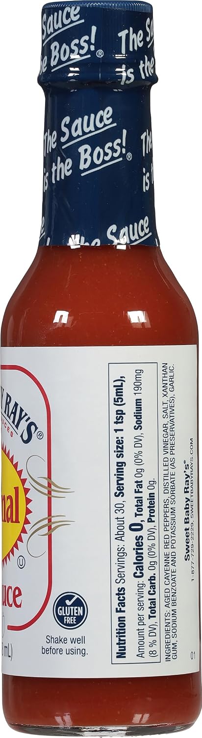 5 oz (Pack 2) Sweet Baby Rays Original Hot Sauce, fl Bottles