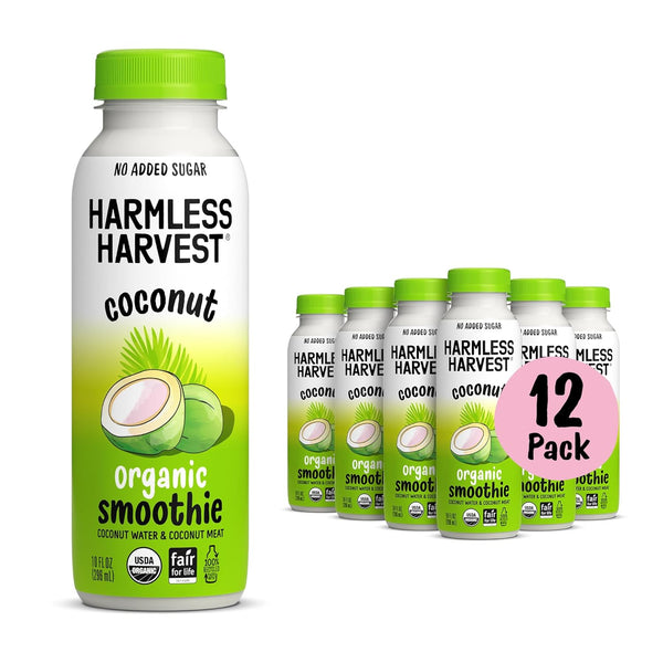 Harmless Harvest Organic Coconut Smoothie 10 Fl Oz, 12 Pack Blend of