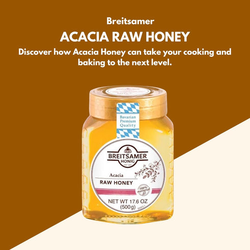 Breitsamer 17.6 oz (2 Pack) , Acacia Raw Honey