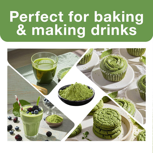 Organic Matcha Green Tea Powder - 4oz (113g) Tin, 100% Natural & Pure, Ceremonial Grade, No Additives