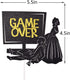 Game Over Cake Topper for Wedding Party Decorations, Funny Bride and Groom Cake Decor, Engagement Supplies