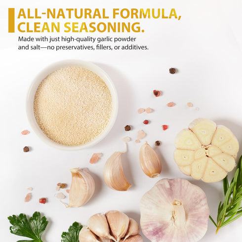 38.8 Ounce(1.1 Soeos Garlic Salt kg), Bulk Garlic Salt Seasoning, Non GMO, Gluten Free, Ideal for Adding Flavor