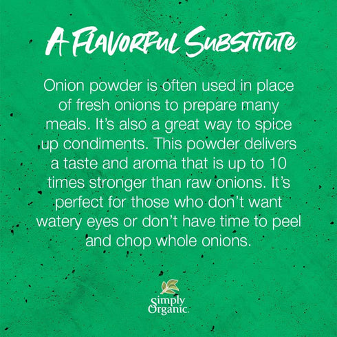 Simply Organic 3 oz Pack 4 White Onion Powder, Certified Organic | | of | Allium cepa