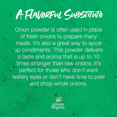 Simply Organic White Onion Powder, Certified Organic, 3 oz