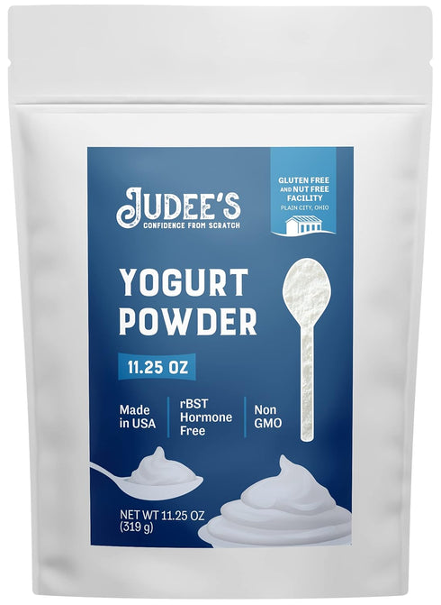 Judee's Gluten Free Yogurt Powder - Versatile Baking & Smoothie Ingredient with