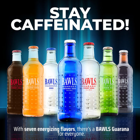 Bawls 10oz 12 Pack Guarana Original, Guarana Drink, Guarana Soda, Guarana Fueled Soda for Energy, High Energy