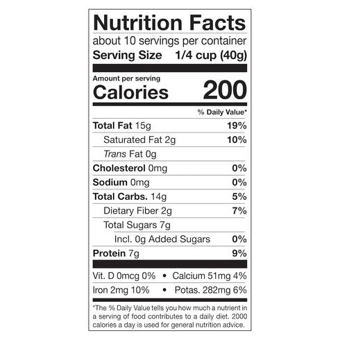 Packed 14oz, Power Up Premium Trail Mix - Protein No Added Sugar, Made Without Peanuts, Gluten Free, Vegan, Non-GMO
