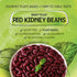 14.1 Oz (Pack 1) Mediterranean, Ready to Eat Red Kidney Beans, Gluten Free, Plant Based, Vegan, No Preservatives, No