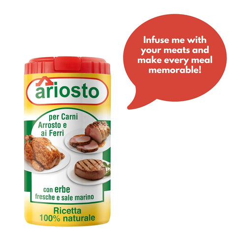 Ariosto 2.8 1 Pack Meat Seasoning, Roasted and Grilled, Ounce, by
