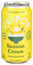 12 OLIPOP Banana Cream Prebiotic Soda, FZ