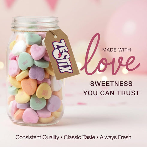 10oz Large Conversation Hearts Candy Valentines Bulk Mix & Mothers Day Edition Ideal for Celebrations, Events & Special