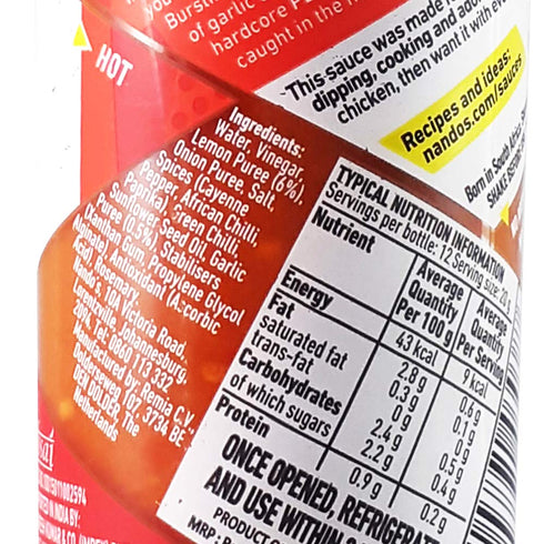 Nando's Hot Peri-peri Sauce, 250ml