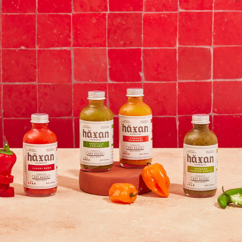 4 oz 2 Count Haxan Ferments Pumpkin Habanero Hot Sauce | Hot Heat | Fermented Pumpkin, Habanero Peppers, Ginger, Garlic