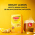 20 Lipton Lemon Ginger Tea Bags, caffeine free Tea, Refresh Fruit and Herbal Tea, Individually Wrapped, Tea Bags