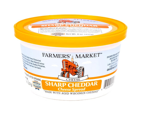 Shelf-Stable Cheese Spread Gourmet Sharp Cheddar Spreadable Cheese for Crackers, Chips &