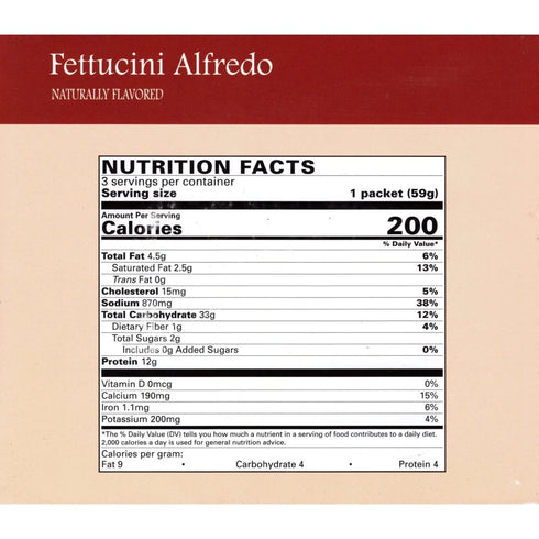 3 DPTG - Creamy Fettuccini Alfredo Pasta, High Protein, Low Calorie, Low Carb Keto Pasta Noodles, Bariatric Surgery