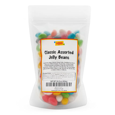 1 Lb Jelly Beans | Bag | Assorted Jelly Beans | Classic Fruit & Licorice Flavors | Chewy Candy for Gifting, Dessert