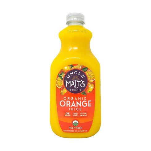 52 Oz Uncle Matt's Organic Orange Juice Pulp Free, Fl Bottle