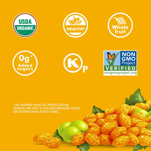 12 oz Sun-Maid California Golden Raisins - Sharing-Size Box - Dried Fruit Snacks, Back to School Lunches, and Natural