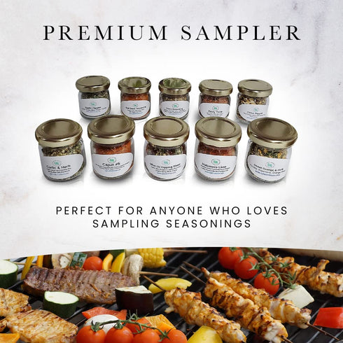 C&J Farms Texas Artisan Seasonings Set- 10 C&J Farms Texas Gourmet Artisan Seasonings Gift of Seasonings Gift Pc.