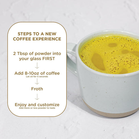 8 oz. Pack 1 Laird Superfood Non-Dairy Original Superfood Turmeric Coconut Powder Coffee Creamer, Gluten Free, Non-GMO