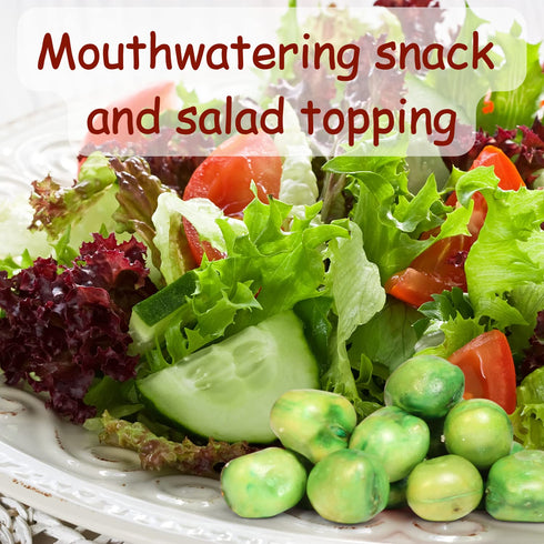 2 lbs Roasted Salted Green Peas Snack - by It's Delish, Bulk Bag | Dried Pea with Salt Crunchy & Healthy Snacks |