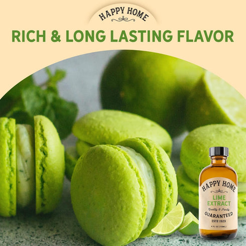Happy Home Natural Lime Flavor - 4 oz. Certified Kosher