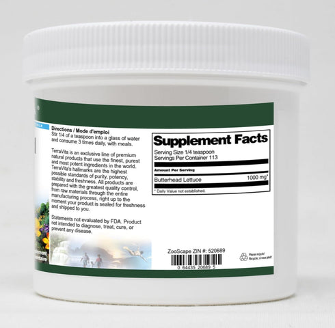 Terravita (4 oz, 520689) Butterhead Lettuce Powder ZIN: