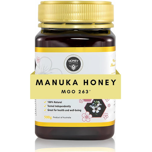 Honey Australia Manuka Honey MGO 263+ | 17.6 oz | Raw, Organic,