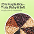 7 25% 1000g Brown Rice with Multigrain Rice, Grain Rice Blend for Rice Cooker & Congee, Purple Rice Mixed Grains