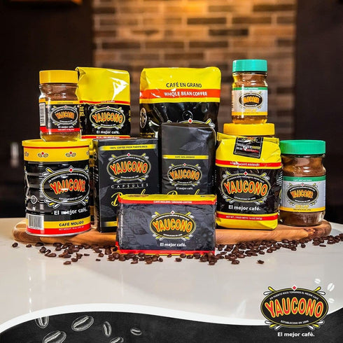 100% 2 (Pack 1) Yaucono Dark Roast Whole Bean Coffee, Puerto Rico, Arabica, Pound