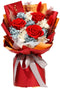 Jtoder Forever Flowers for Delivery, Preserved Flower Bouquets, Long Lasting Red Roses,