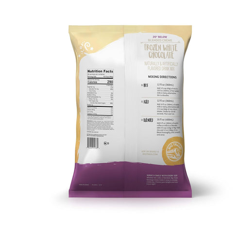 20 Frozen 3.5 (Pack 1) Big Train Below White Chocolate Beverage Mix, Pound