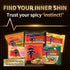 3.03 oz (Pack 12) Nongshim Shin Ramyun Bowl Noodles, Spicy Korean Signature Instant Ramyun, Rich Beef Flavored Broth