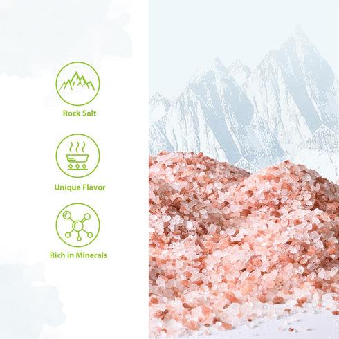 Set, 13.4 Oz (380g), Set (Pack 1) Soeos Salt Grinder Himalayan Pink Salt, Coarse Grain, Salt for Grinder Refill