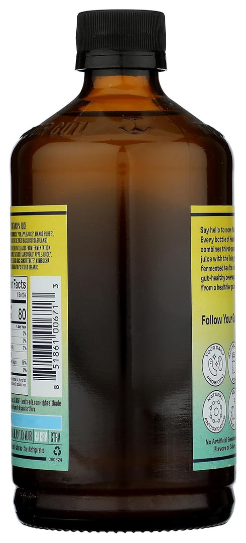 16 Oz Health Ade, Kombucha Tropical Punch Organic, Fl