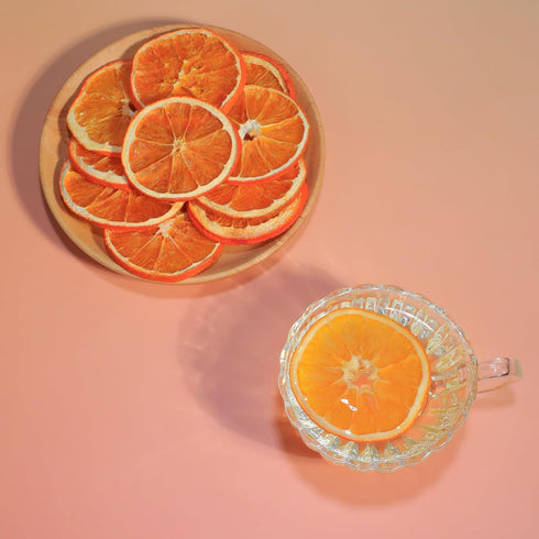 100% 8.82oz/250g Dried Orange Slices Dehydrated Orange Slices Citrus Wheels For Cocktails Baking Slow Cookers Fruit Tea