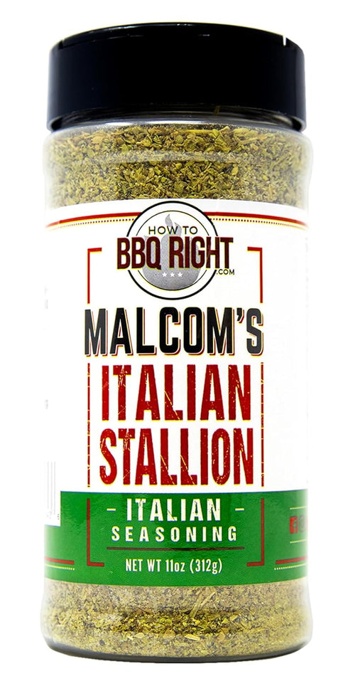 Malcom's Italian Stallion Seasoning, 11 oz - For Pizza, Pasta, Soups, Meats, Vegetables