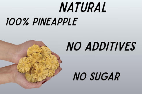 100% 3 oz (85g),Dehydrated Cokcerez Dried Pineapple Slices No sugar Added Pineapple Slices