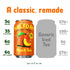 12 Oz Halfday, Prebiotic Peach Iced Tea, Fl Can