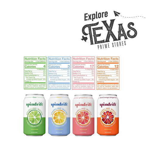 20- Pack 12 oz Spindrift Citrus Collection of Sparkling Water & Real Squeezed Fruit fl Can