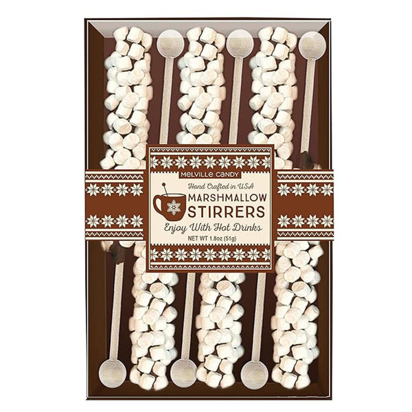 Melville Candy Hot Chocolate Stirrers Gift Set - For Hot Cocoa, Coffee,