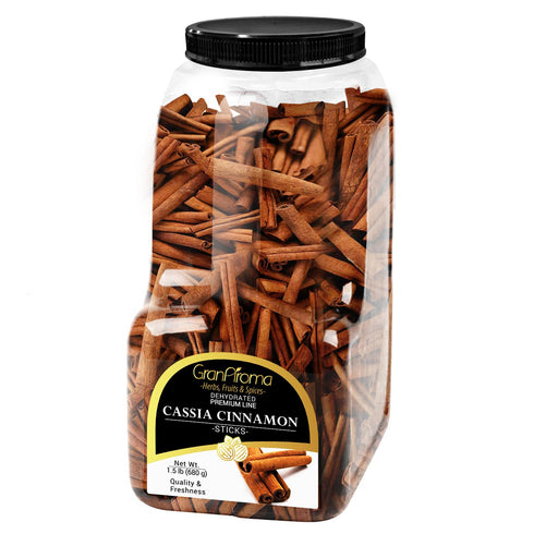 (1.5 GranAroma Cassia Cinnamon Sticks, Aromatic & Sweet, Teas, Baking Pound)