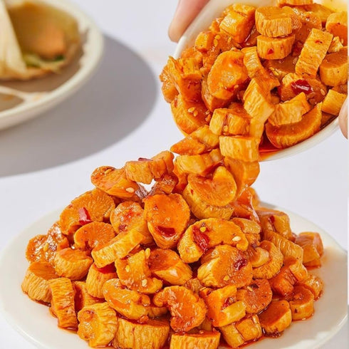 Chinese Radish Dried Snack, Spicy & Savory Preserved Radish, Crunchy Pickled Vegetable Side Dish for Rice/Noodles
