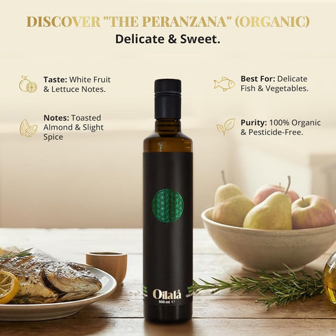 OILALA 2022 2023/24 500ml (16.9 Oz) Extra Virgin Olive Oil, Robust Flavor, Gold Medal NYIOOC! filtered,Italian Family