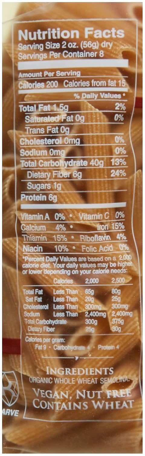 No.36 ,16 DeLallo Organic Whole Wheat Penne Rigate Ounce